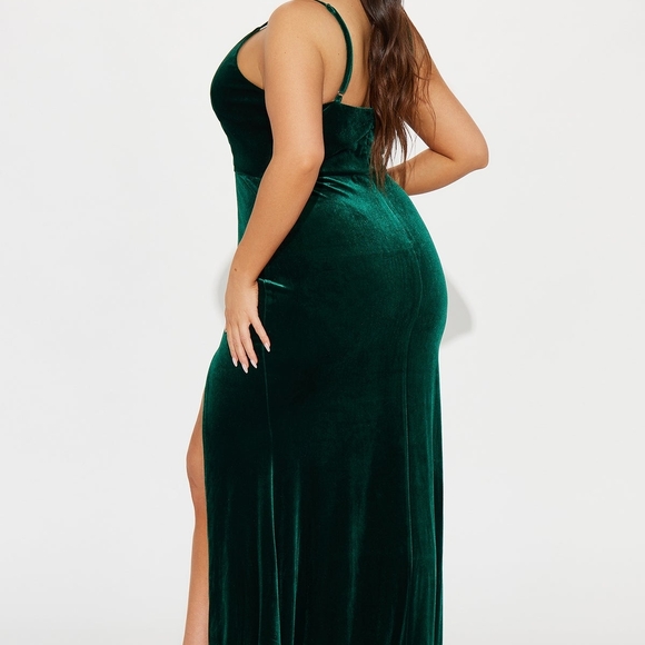 Fashion Nova Brenda Velvet Maxi Dress - - Picture 3 of 3